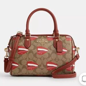 Coach X Tom Wesselmann NWT LIMITED EDITION Rowan Satchel Bag In Signature Canvas